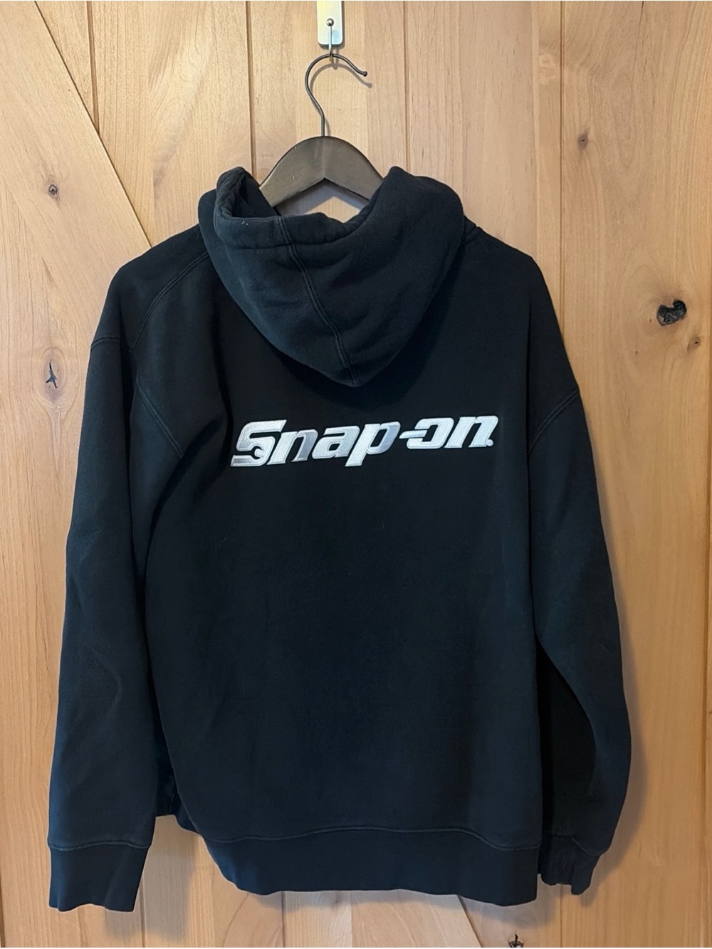 Snap-on Tools Zip Hoodie Embroidered Size Med Black S-Wrench Logo